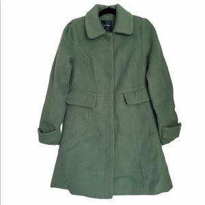 Modcloth Sage Green Trench Coat